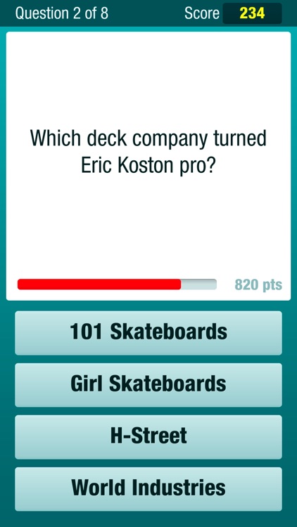 Skate Pop - Skateboard Trivia Quiz