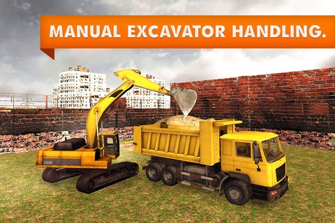 Sand Excavator Truck Simulator – real 3D construction crane game screenshot 3