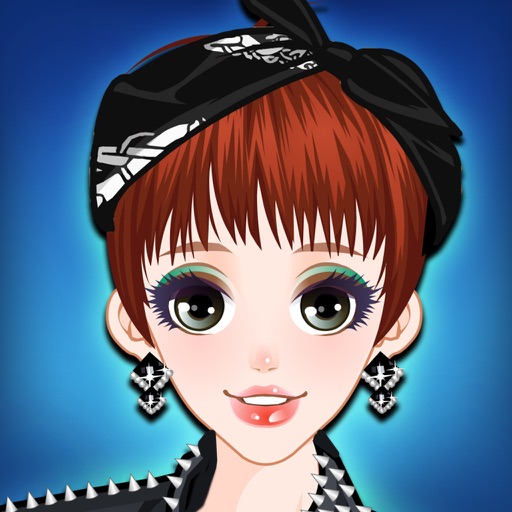 Neon Lights: City Dressup. Dress up a dandy girl for party with fashion clothes. icon