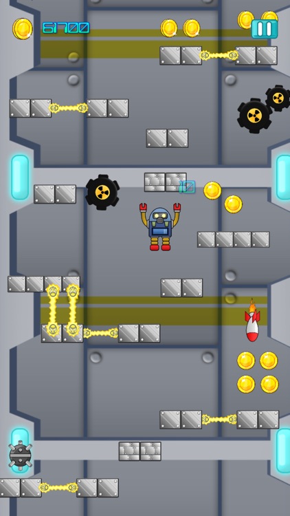 Robot Man Mega Factory Pixel Jump