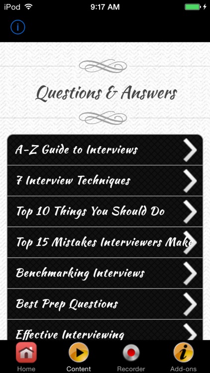 Interview Questions and Answer Guide