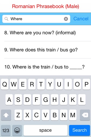 Romanian (Male) Quick Phrasebook - Basic Phrases with Audio screenshot 4