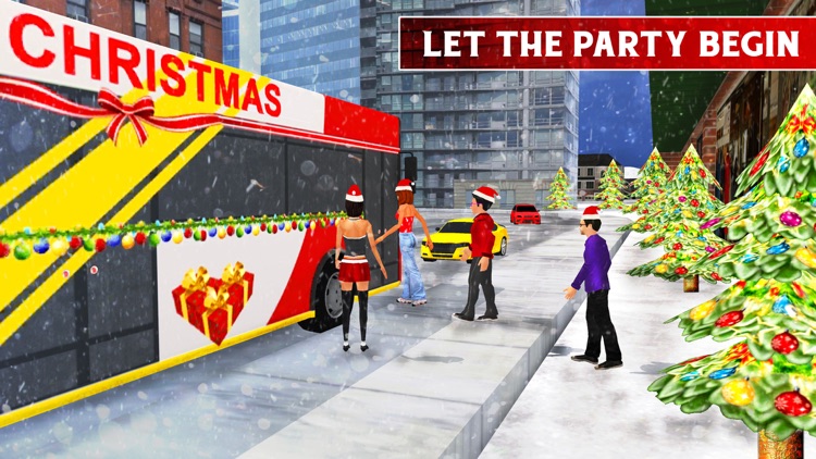 Christmas Party Bus Driver 3d – Real City Transporter Simulation Game