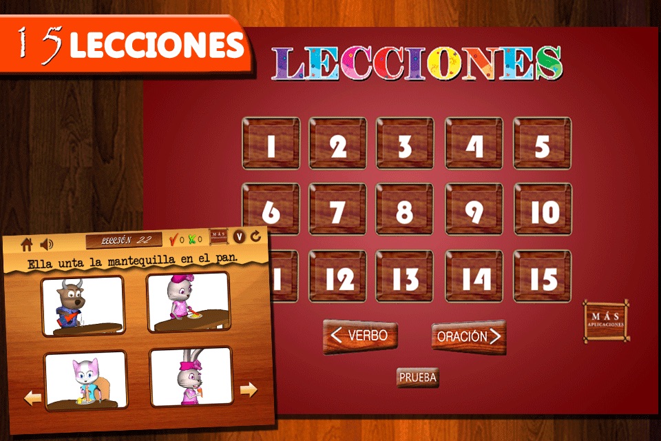 Verbos para niños-Parte 2- Aprende Español gratis: Learn Spanish speaking verbs for kids Free screenshot 4