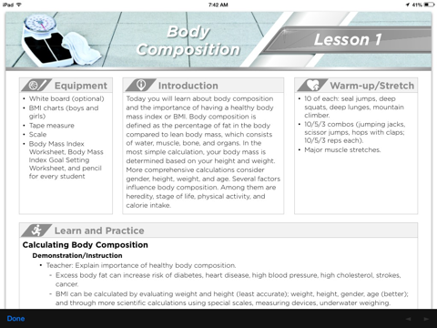 Achieve PE Curriculum screenshot 4