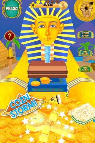 Pharaoh's Coins - Gold Pharoh Ancient Token Dozer screenshot 2