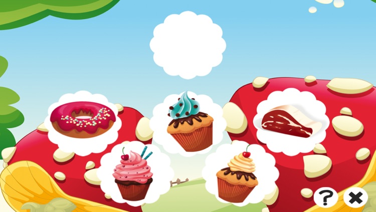 A candy game for children: Find the mistake in the bakery