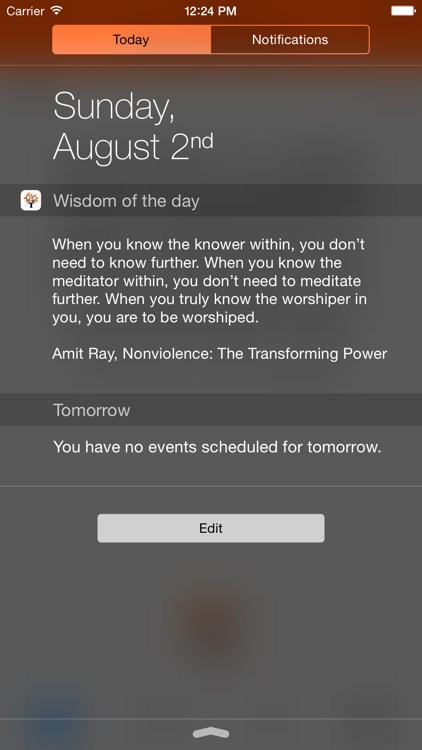 Wisdom of the day
