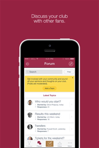 Fan App for Northampton Town FC screenshot 2