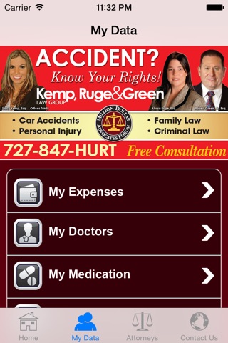 Kemp, Ruge & Green Accident App screenshot 2