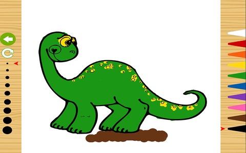 Dinosaur Coloring Book - Kids Drawing Dino Painting Game Free screenshot 2