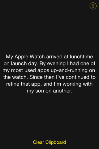 Limone - Clipboard mirror for Apple Watch screenshot 3