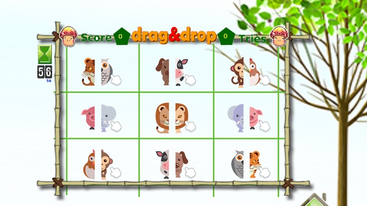 Animal Half - Speed matching game