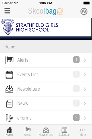 Strathfield Girls High School - Skoolbag screenshot 2