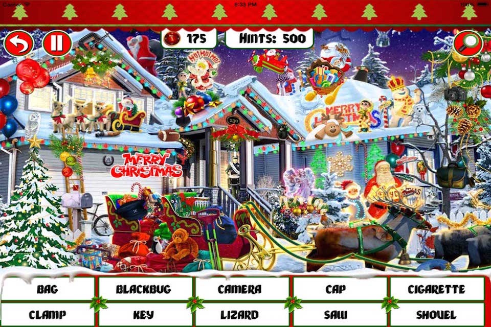 Christmas Winter Snow Holiday Hidden Objects screenshot 3