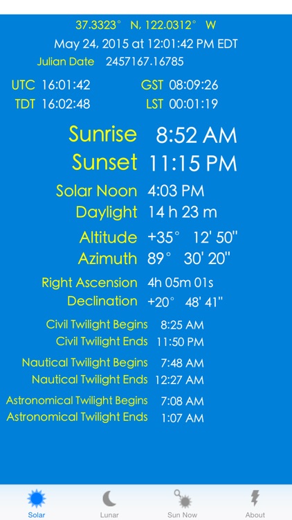 SolarCalc