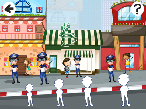 アクティブ！ 子どもたちが警察に学び、遊ぶのにサイズのゲームで並べ替えのおすすめ画像5