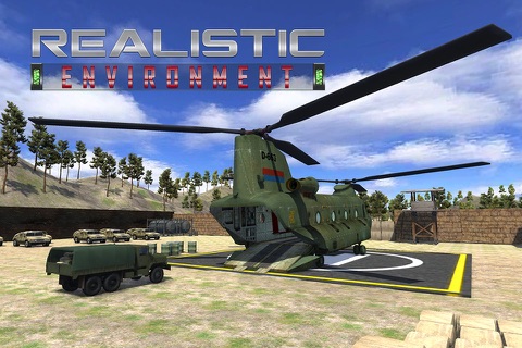Army Helicopter Cargo Relief – Frontline Apache Carrier Flight Simulator Game screenshot 3