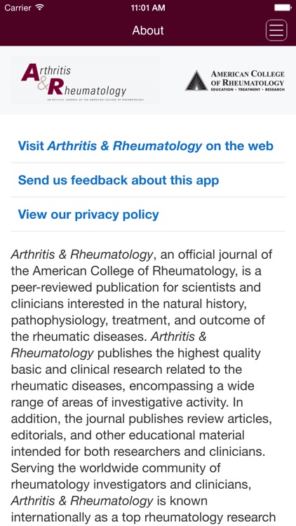 Arthritis & Rheumatology screenshot-3