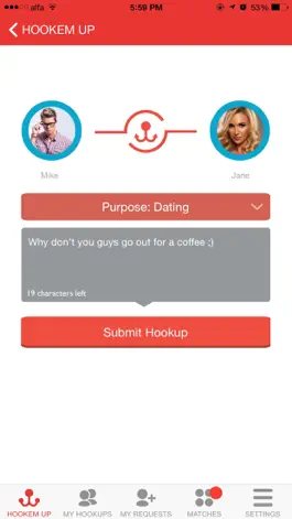 Game screenshot Hookem app : Hookup your friends apk