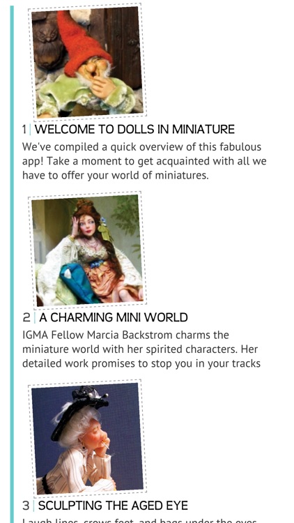 Dolls In Miniature