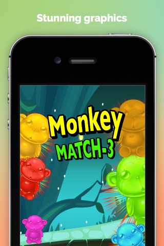 Monkey Match Three Free - The Secret of the Chimps in the Jungle screenshot 2