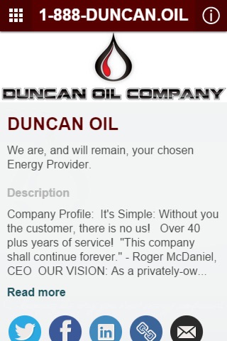 Duncan Oil Company screenshot 2