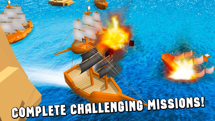 Pixel Pirate Ship Simulator 3D Full screenshot-3