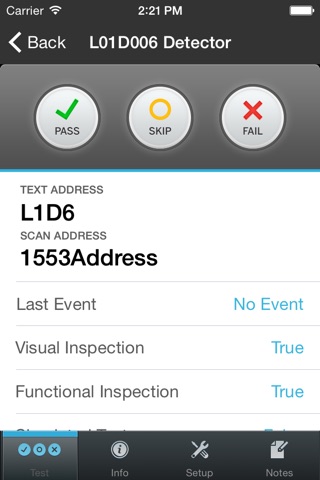 Silent Knight eVance Services Inspection Manager screenshot 2