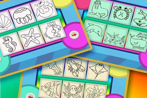 Coloring Book 6 - Making the sea animal colorful screenshot 2