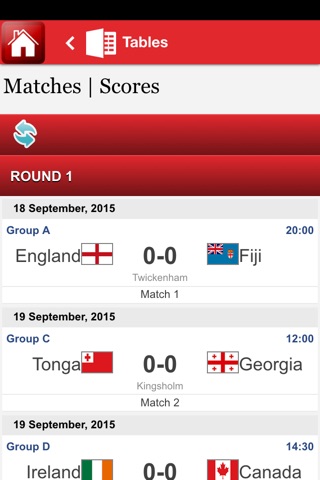 World Rugby Cup England 2015 screenshot 2