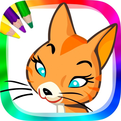 Coloring cats and kittens - drawings to paint