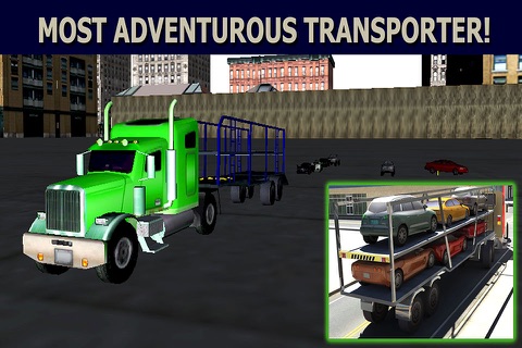 Car Transporter Trucker Parking Simulator - Drive cargo truck on the real highway and enjoy simulation screenshot 2