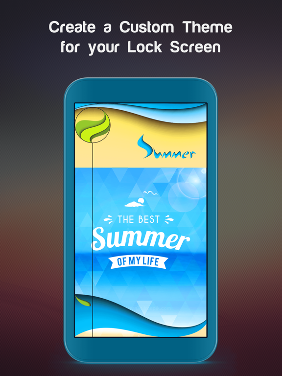 Lock Screen Maker - Customize your lockscreen with beautiful & colorful Themes by FexyLock screenshot
