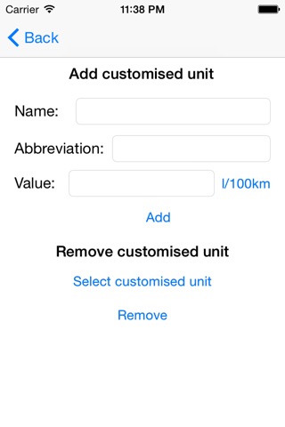 Fuel consumption converter screenshot 4