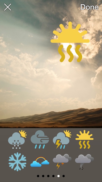 Iconic Weather Stickers screenshot-3