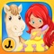 Ponies and Princess - puzzle game for little girls and preschool kids - Free