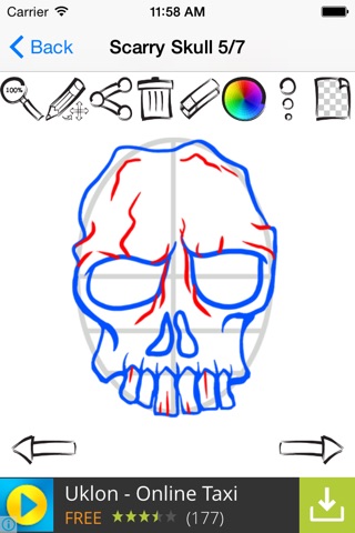 Learn To Draw Tattoo Skulls Edition screenshot 3