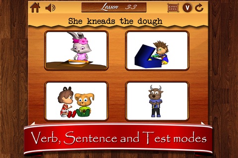 Verbs for Kids-Part 2- Free educational English language learning lessons for children to learn animated action words & play screenshot 3