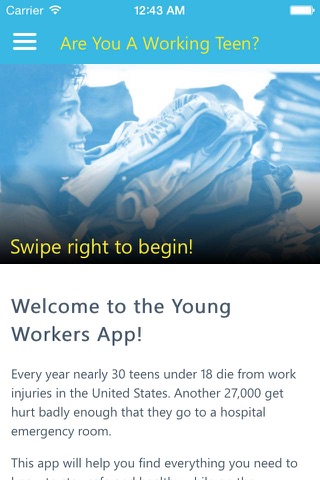 Are You a Working Teen? App screenshot 3