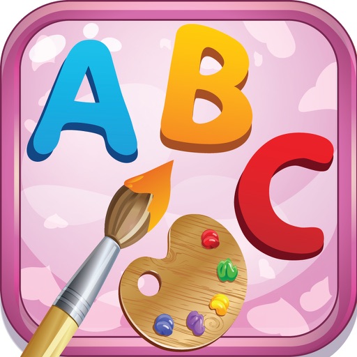 ABC Alphabet Coloring Page Drawing with Cute Animal iOS App