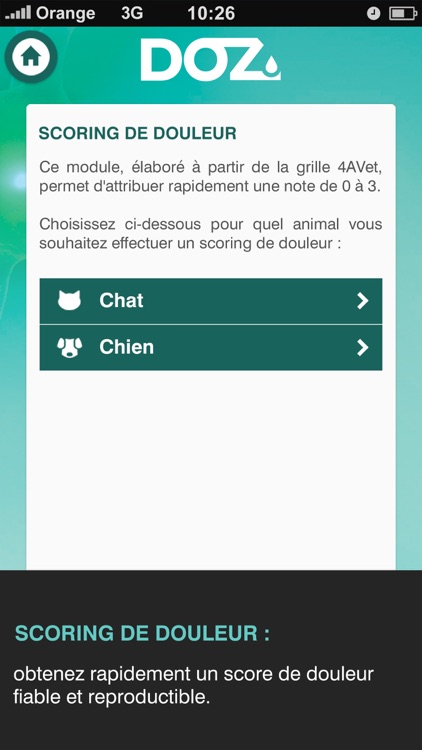 DOZ l’appli Ceva Analgésie screenshot-4