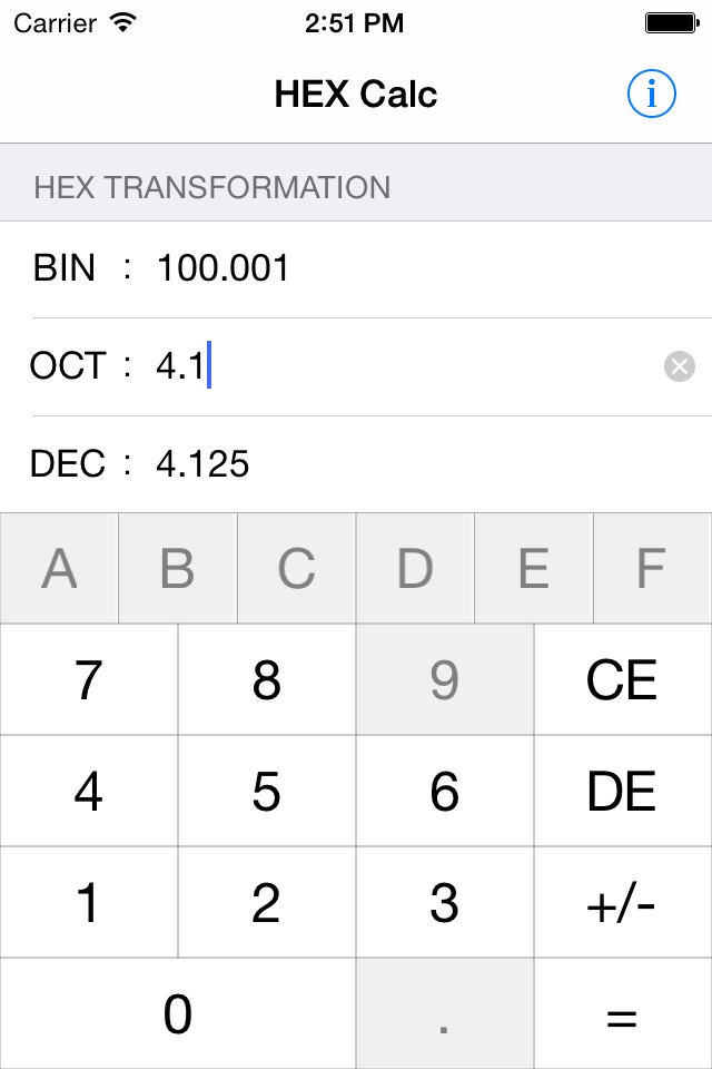 HEXCalc(binary conversion) screenshot 3