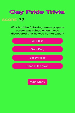 Gay Pride Trivia Celebrating Bisexuals, Gays, LGBT, Lesbians, & Transgender screenshot 4