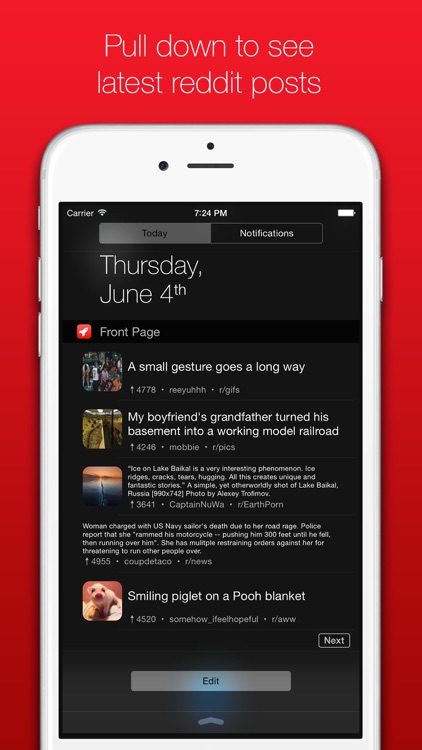 Quick Red widgets for reddit