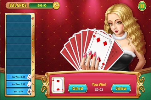 Hi Lo - Cleopatra's Poker Free screenshot 2