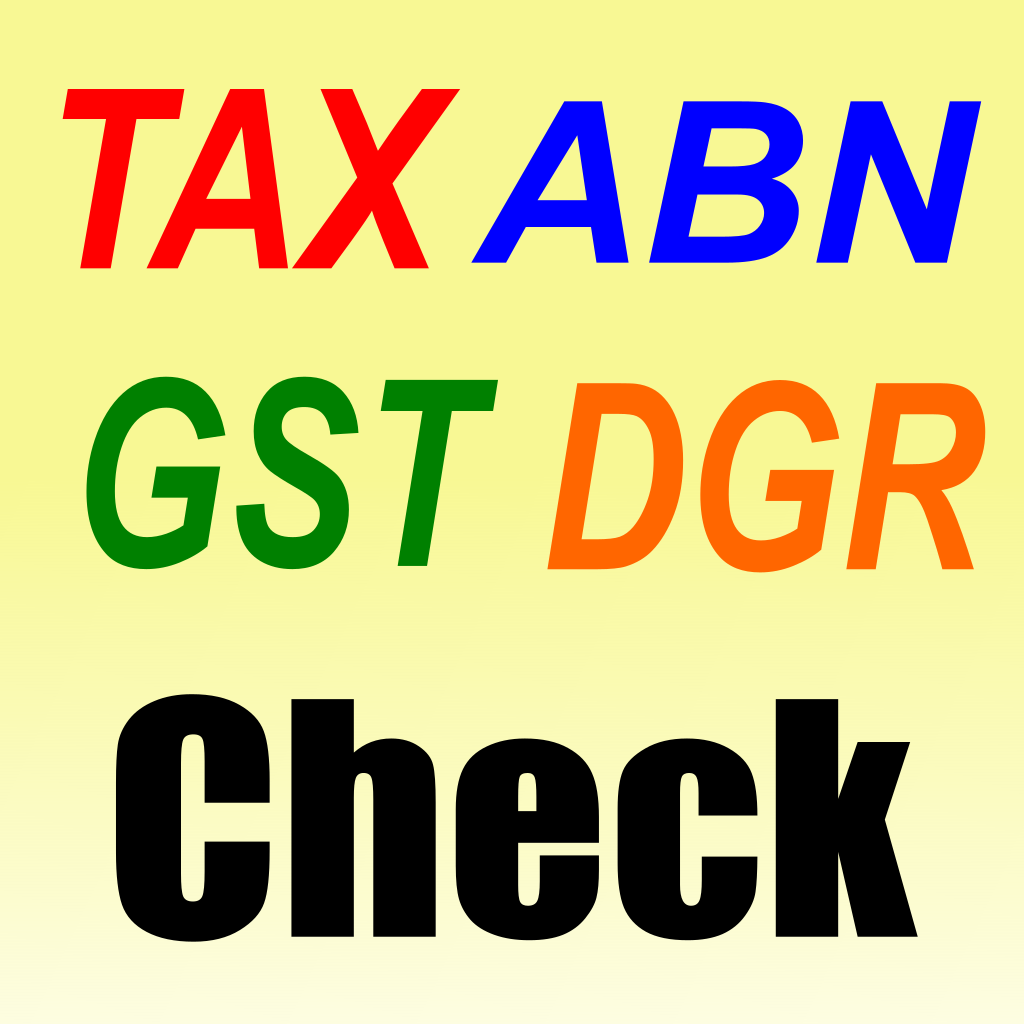 Tax ABN GST DGR Check App Icon