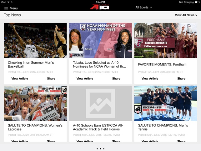 Atlantic 10 for iPad 2015(圖2)-速報App