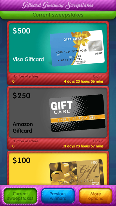 How to cancel & delete Giftcard Giveaway Sweepstakes from iphone & ipad 1
