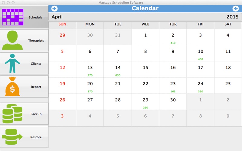 Massage Scheduling Software thumbnail 1